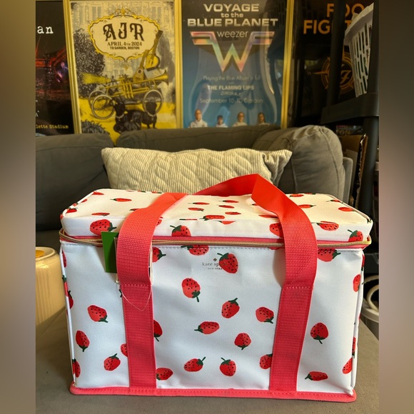 kate spade Other - Kate Spade Strawberry Print Cooler Bag — NWT!